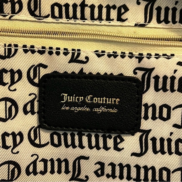 Juicy Couture Zip Back Pack Pick Ur Petal Floral Rose Print Vinyl Pockets Small - Picture 3 of 9